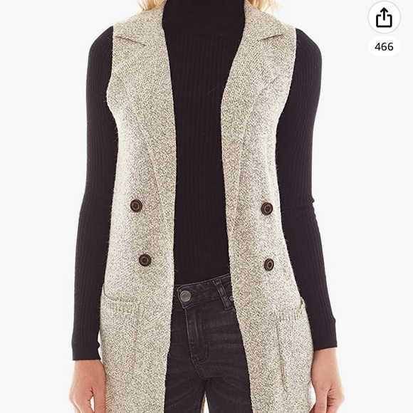 Sweater Vest Oatmeal - Picture 2 of 7